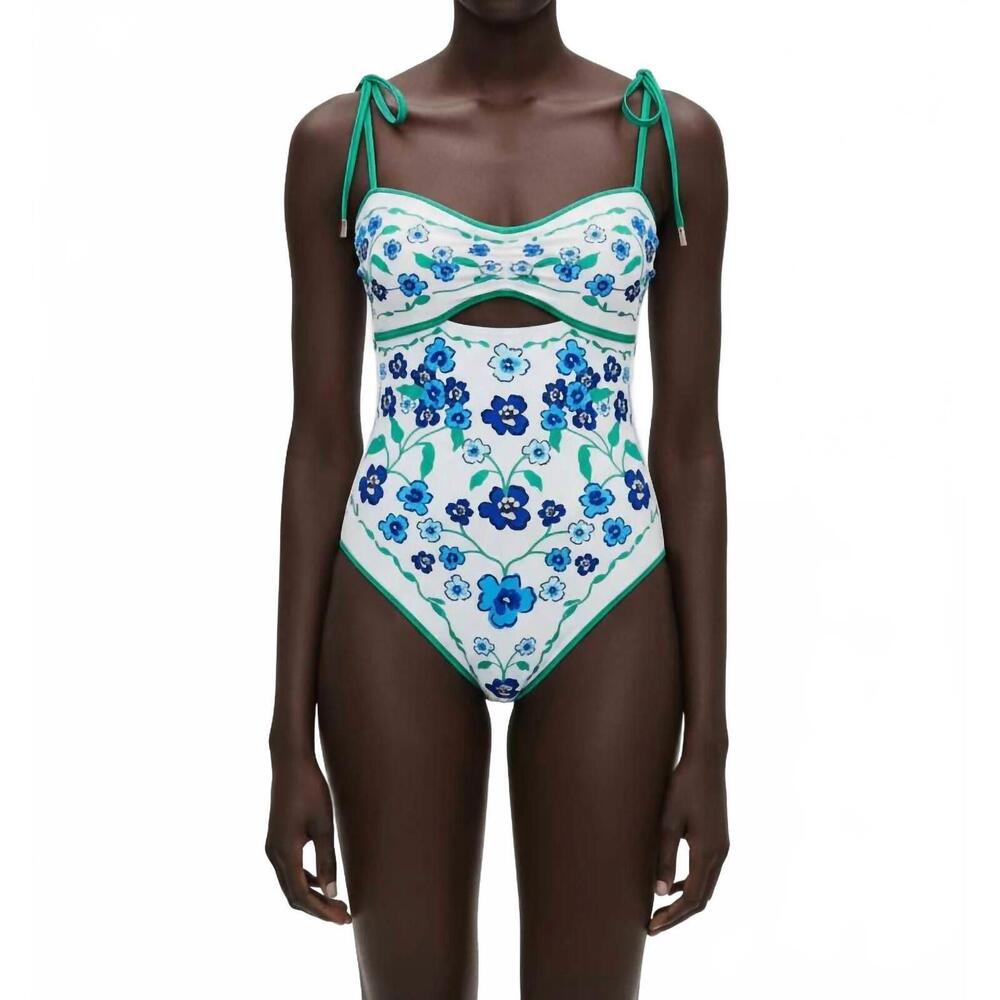 NEW JESSIE ZHAO eden reversible one piece swimsuit in multi
